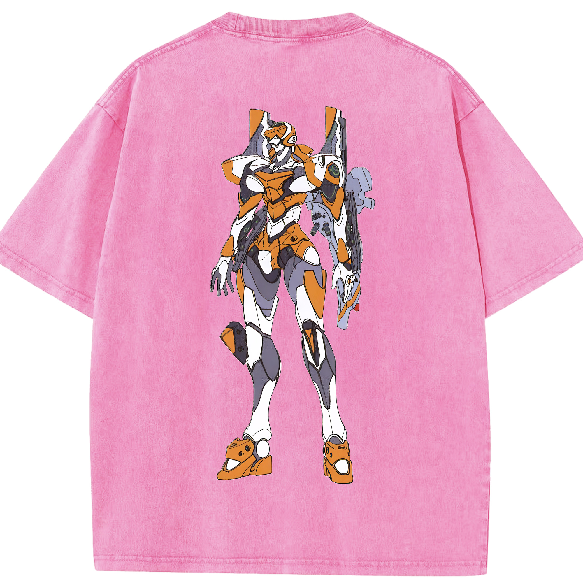 （画像用） EVA 新世紀エヴァンゲリオン 綿100% ヴィンテージ風 半袖Tシャツ（背面プリント）